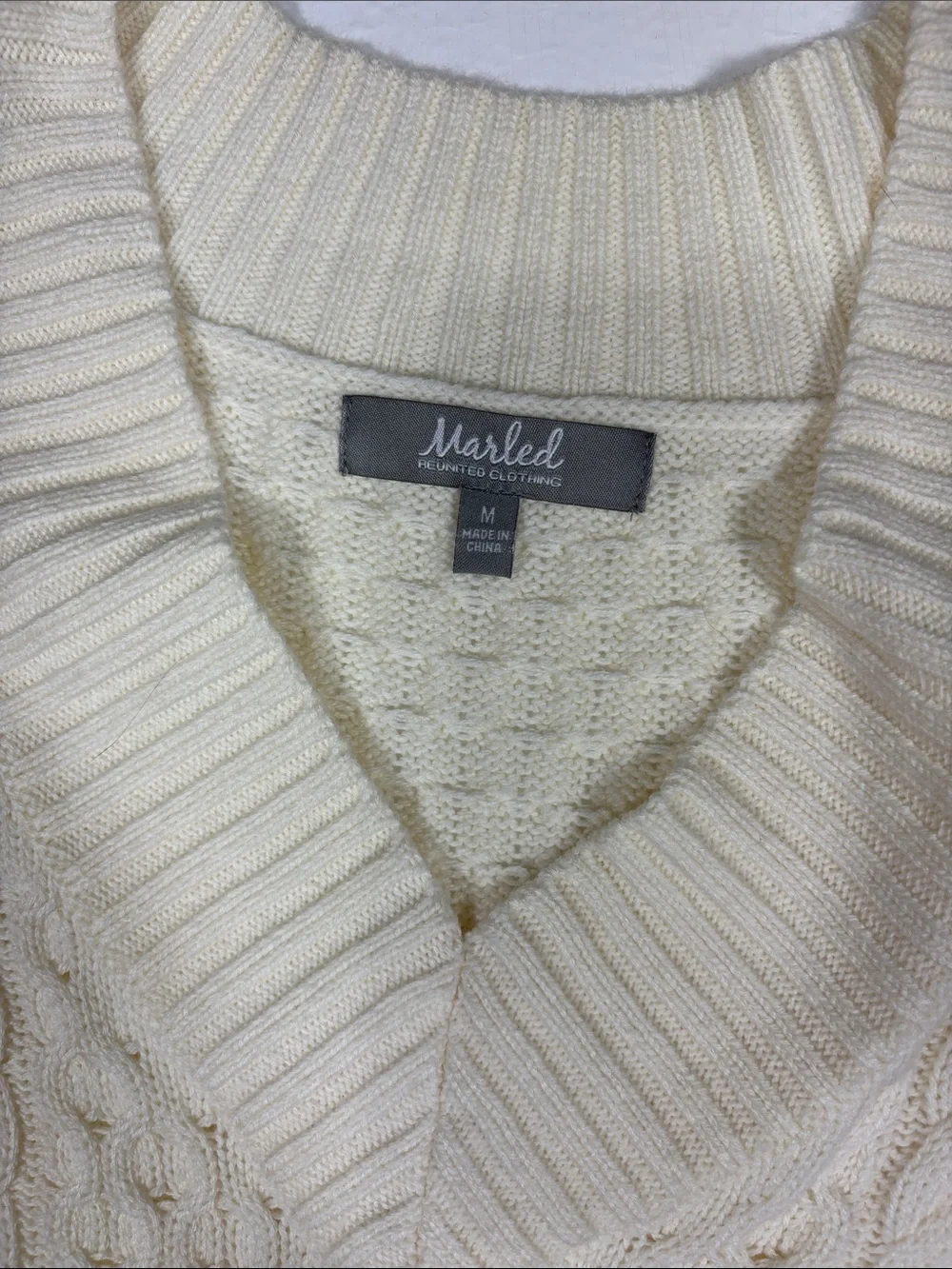Marled by Reunited Clothing cable knit